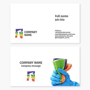 Cleaning Services Business Card Template