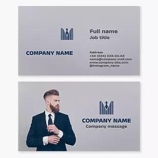 Mens Suits | Mens Clothing | Business Card Template