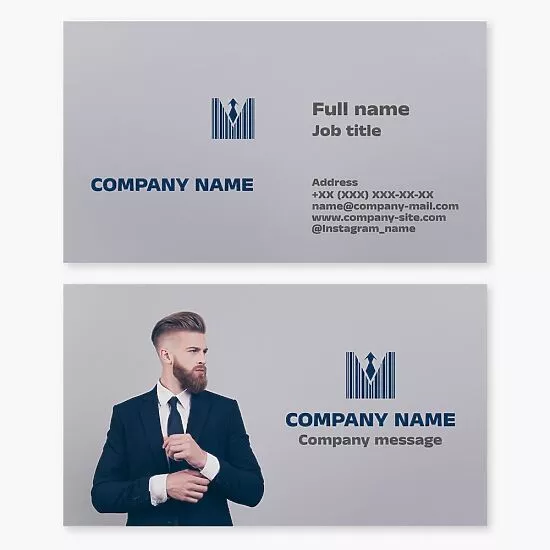 Mens Suits | Mens Clothing | Business Card Template