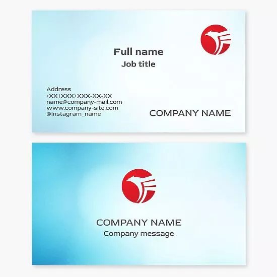 Abstract Eagle Logo Business Card Template