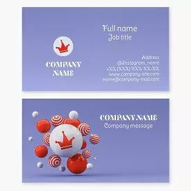 Jester Clown Business Card Template