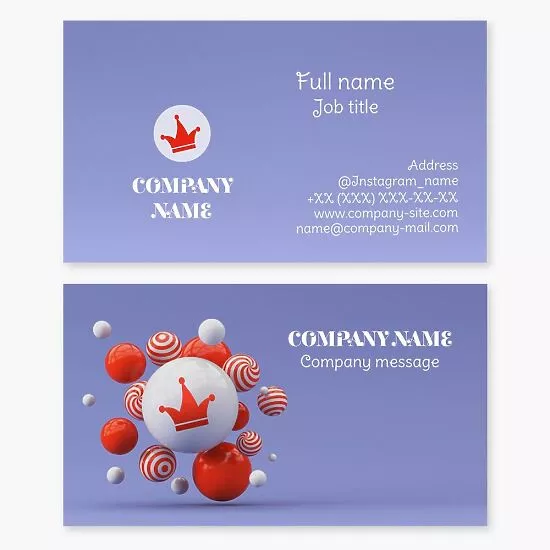 Jester Clown Business Card Template