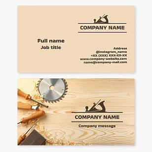 Carpentry Business Card Template