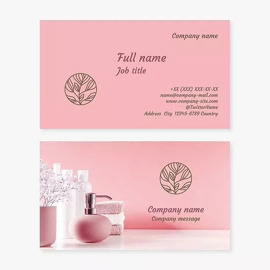 Pink Beauty Salon business card