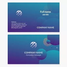 Generic Company Logo Business Card Template