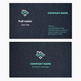 Generic House Logo Business Card Template