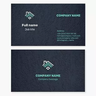 Generic House Logo Business Card Template