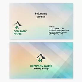 Veterinary Clinic Business Card Template