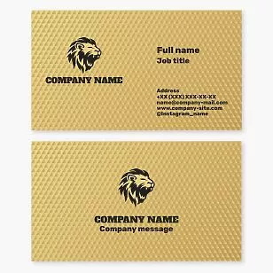 Lion Logo Business Card Template