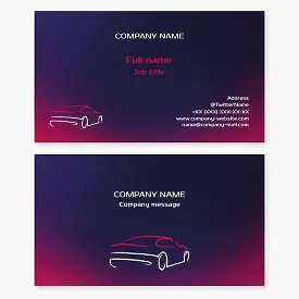 Automotive Business Card Template