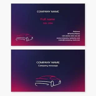 Automotive Business Card Template