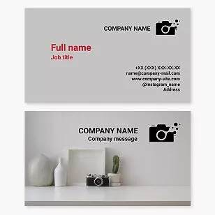 Photography Camera Business Card