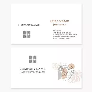 Abstract Business Card Template