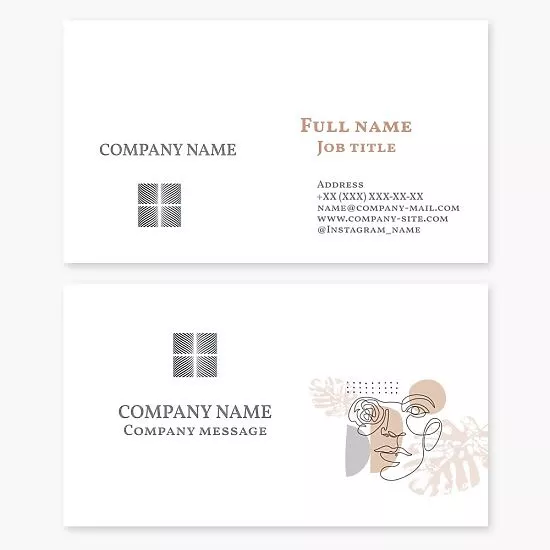 Abstract Business Card Template