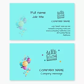 Business card template Event studio for children