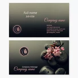 Beauty Salon & Spa Business Card Template