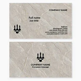 Business card template. Chess.