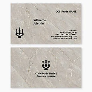 Business card template. Chess.