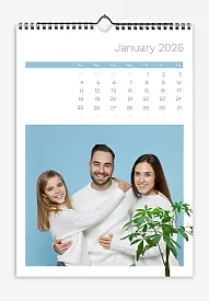 A calendar template featuring our lovely family and daughter, featuring our beautiful houseplants and clean, thin fonts.