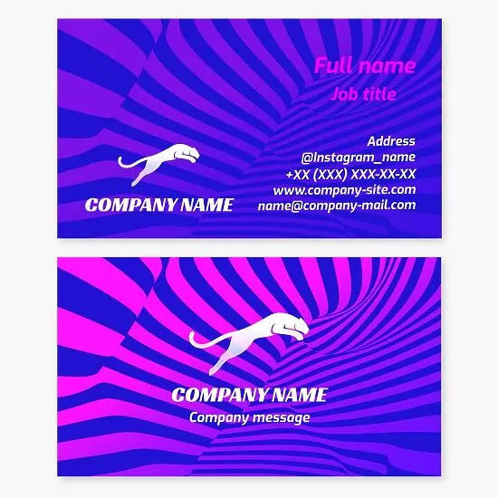 Puma Logo | Abstract Business Card Template