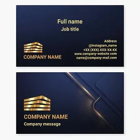 Business card template Real estate, construction