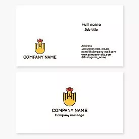 Chicken Logo Business Card Template