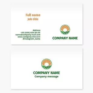 Agriculture Business Card Template