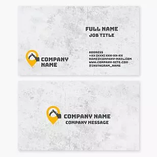 Construction Business Card Template