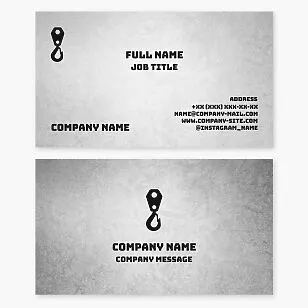 Crane Hook Logo | Construction Business Card Template