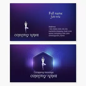 Yoga Instructor Business Card Template