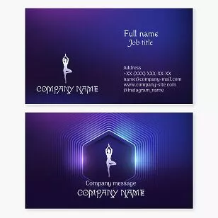 Yoga Instructor Business Card Template