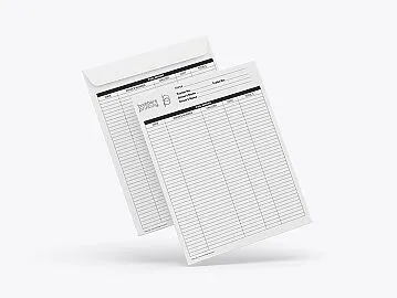 Trip Cost Report Envelopes