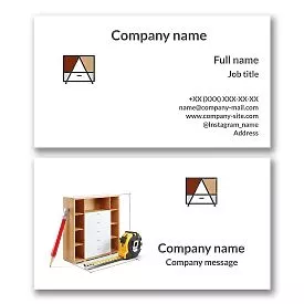 Carpentry Business Card Template