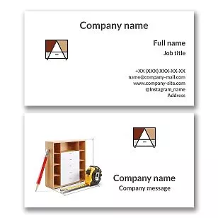 Carpentry Business Card Template