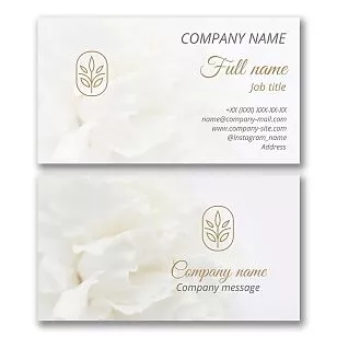 Flower Template Business Card