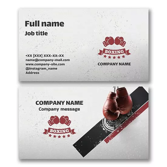 Boxing Business Card