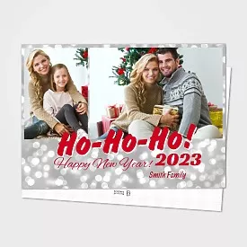 White Fancy Christmas Card