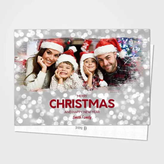 White Fancy Christmas Card