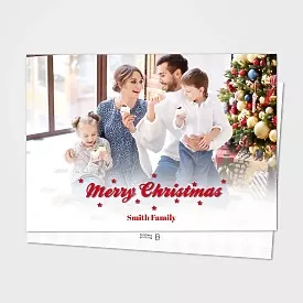 White Fancy Christmas Card