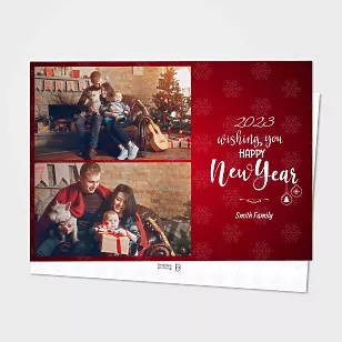 New Year's Card- Red