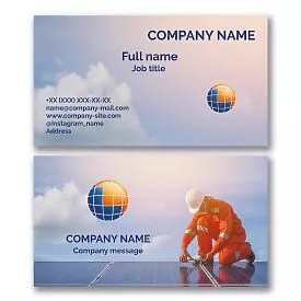 Solar Panel Installation Business Card