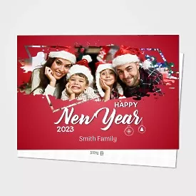 Red New Year's Card