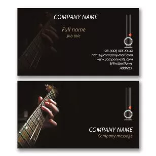 Guitar Business Card