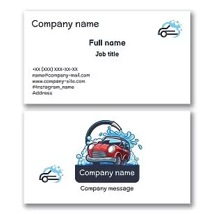 Car Wash Business Card