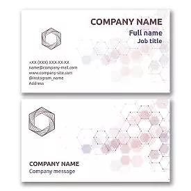 Hexagon Shape Business Card