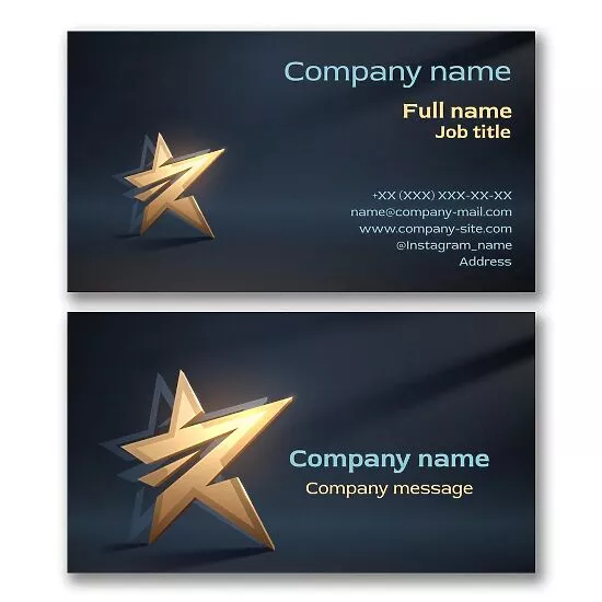 Star Business Card Design