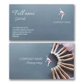 Ballerina Business Card Template