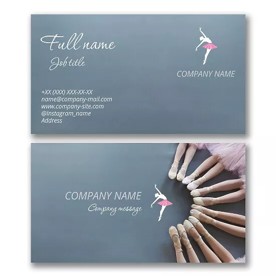 Ballerina Business Card Template