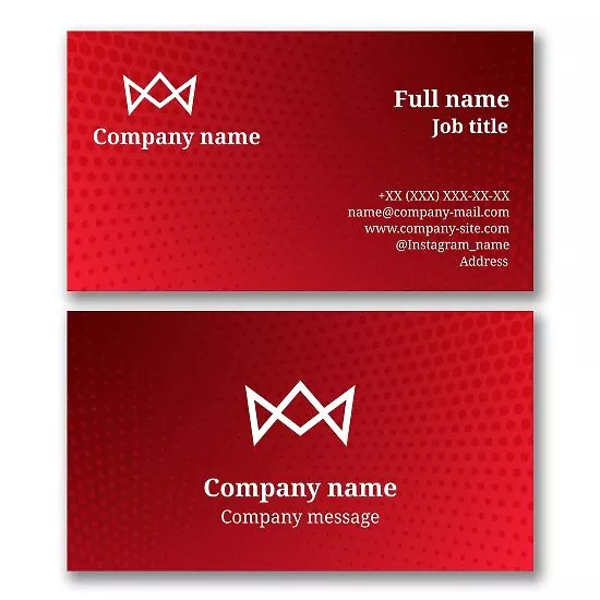 Red Polka Dot Business Card