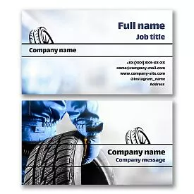 Tire Shop Business Card